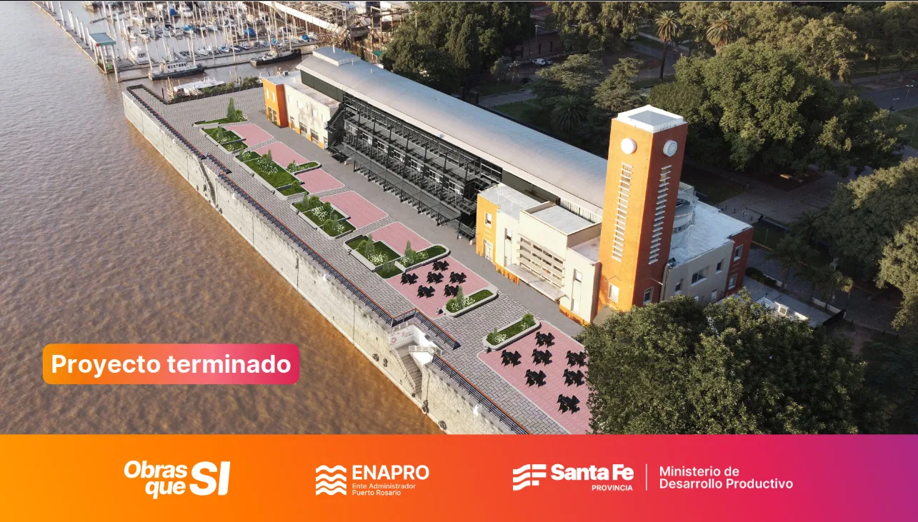 La terminal fluvial de Rosario reabrirá el 27 de agosto con un 93% de avance