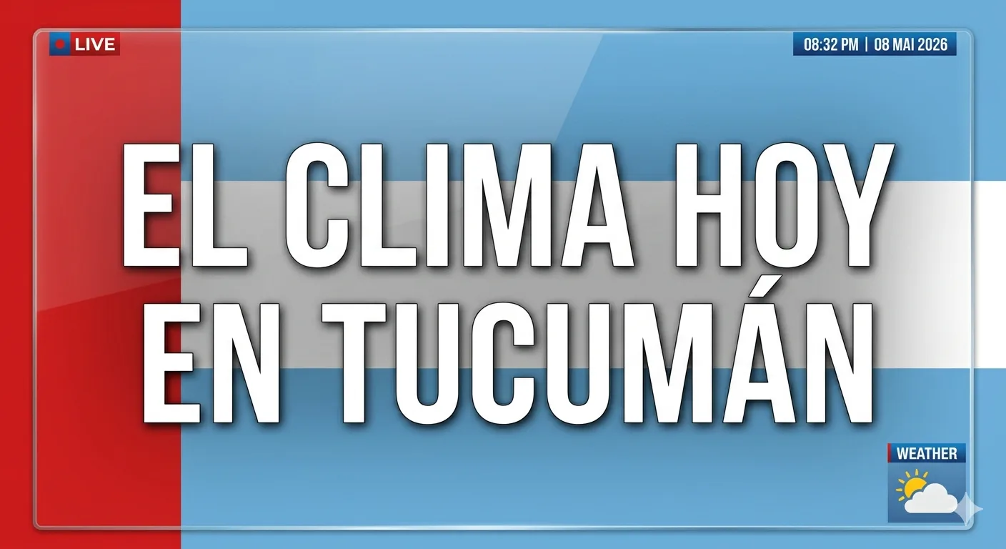 Clima en Tucumán hoy: máxima de 20° y lluvia débil para este 4 de agosto de 2026