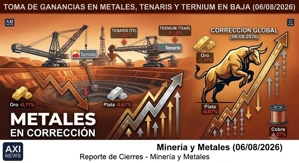 El oro se estabilizó tras sus récords y las siderúrgicas cayeron en Wall Street