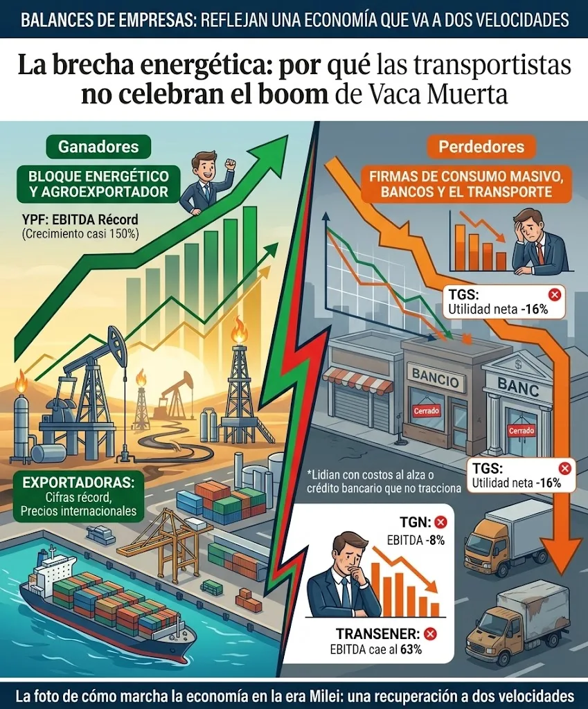 La brecha energética: por qué las transportistas no celebran el boom de Vaca Muerta