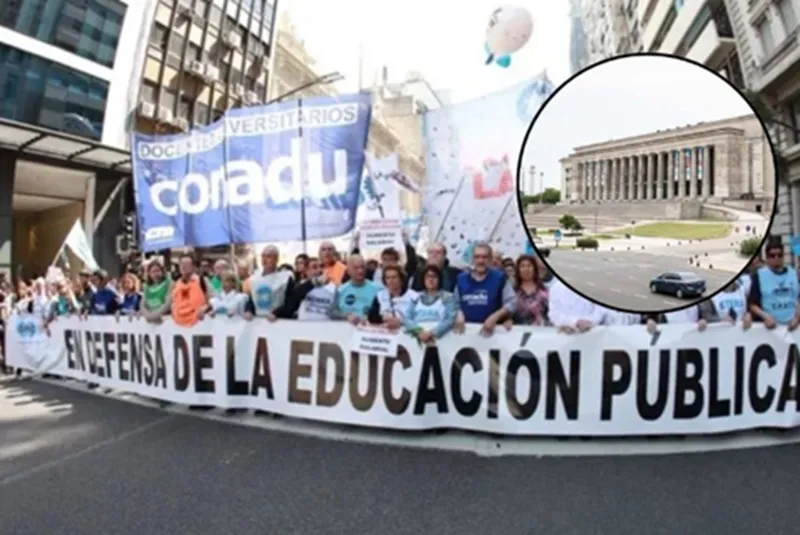 Paro universitario: protestas frente a Pizzurno y audiencia clave el viernes