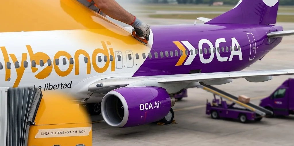 Flybondi evalúa cambiar de marca y pasar a llamarse OCA Air