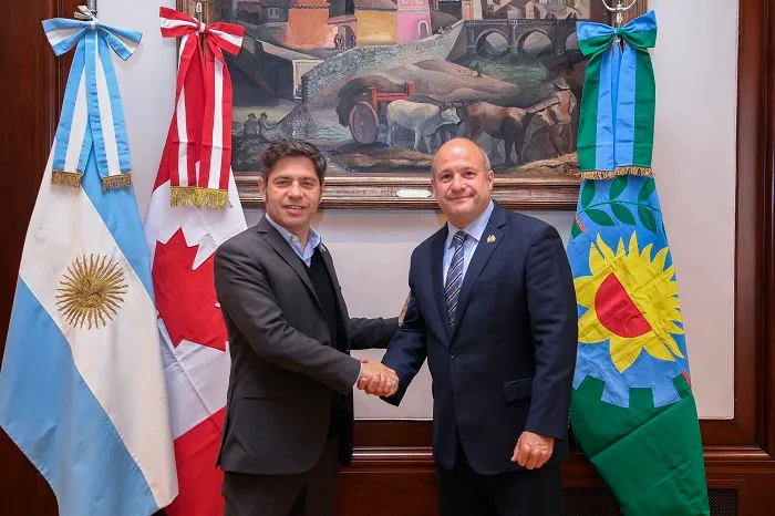 Kicillof recibió al embajador de Canadá para fortalecer la cooperación bilateral