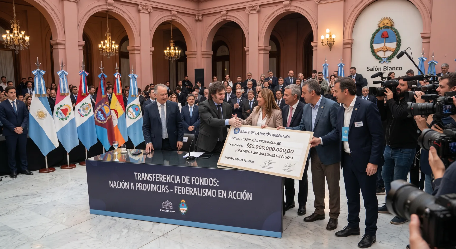 Milei afirma el superávit enviando menos fondos a las provincias