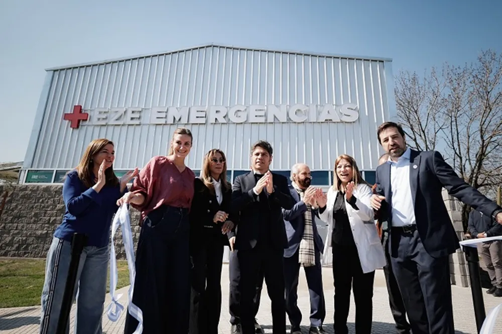 Kicillof y Granados inauguraron obras de seguridad y emergencias en Ezeiza