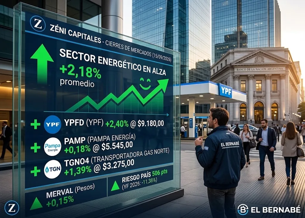 YPF lideró las subas del Merval impulsada por el salto del crudo